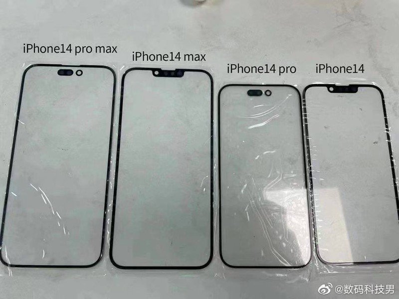 Leaked panels show new notch reserved for iPhone 14 Pro models