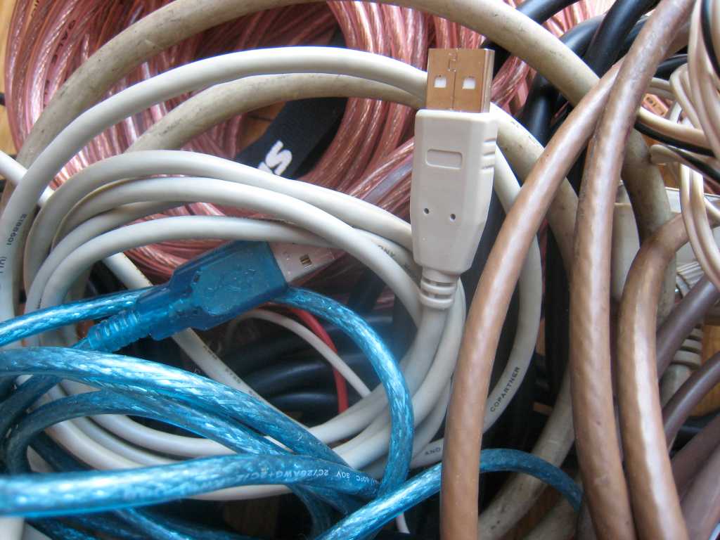 Tangle of cables