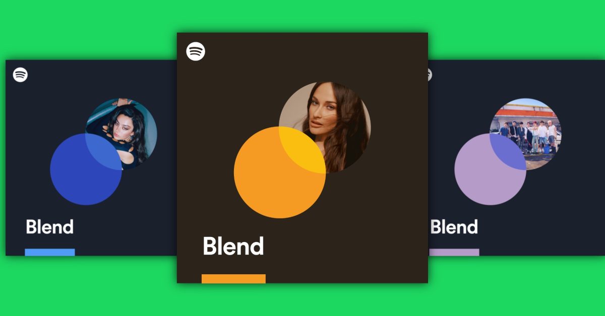 Spotify updates Blend feature to create two new playlists based on friends and artists