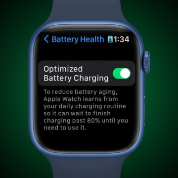 Apple Watch optimized charging available in watchOS 9