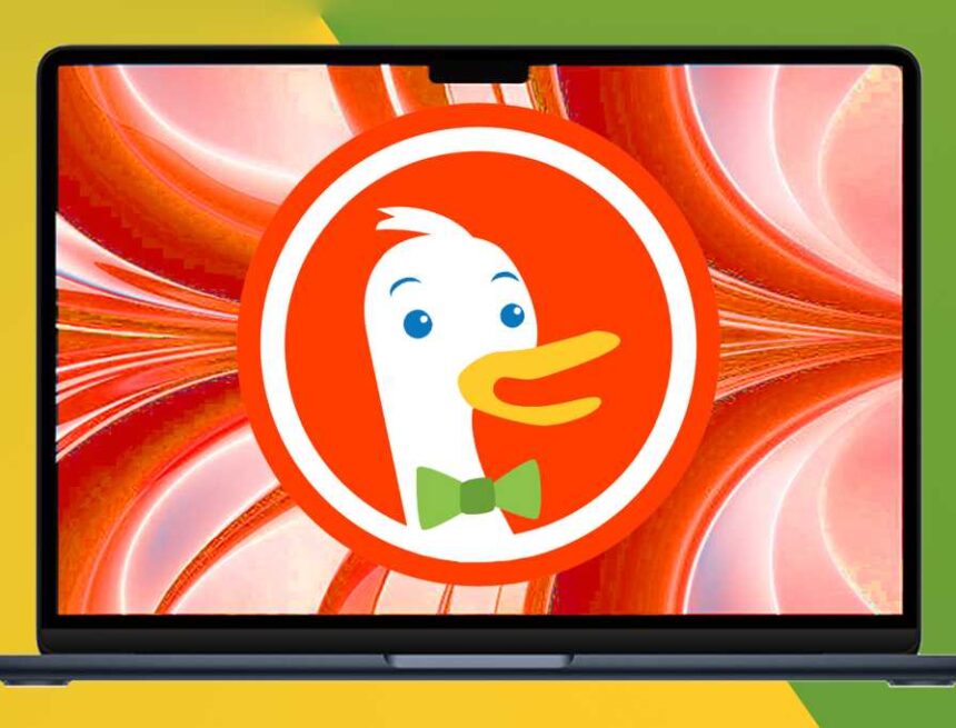 DuckDuckGo logo on Mac
