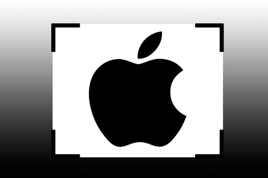 Apple logo cropped graphic