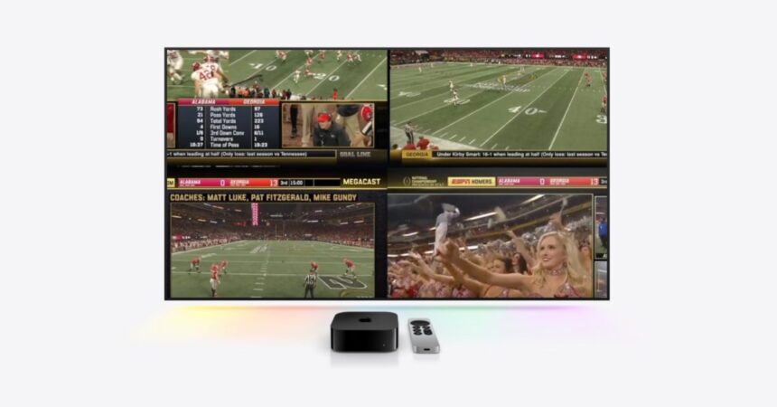 iOS 16.5 code indicates quad-box Picture-in-Picture feature in development for Apple TV sports streams