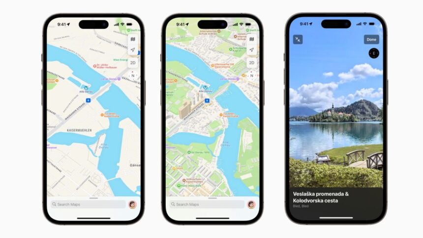 Apple Maps screenshots