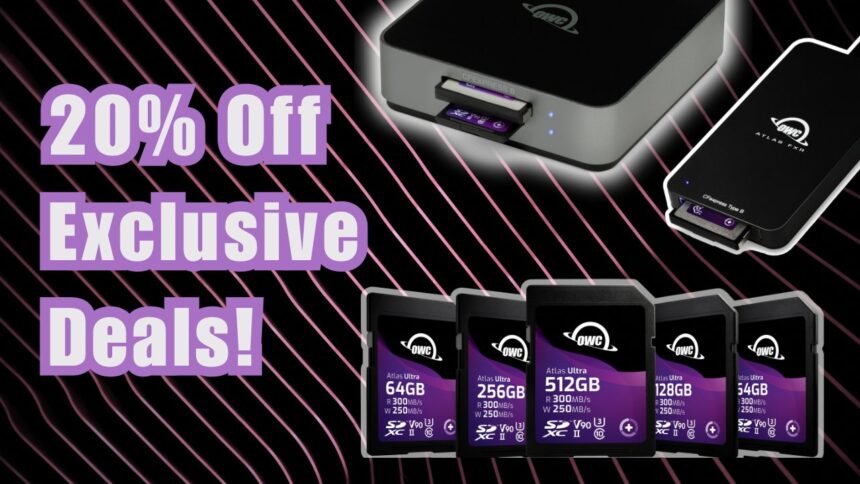 20% off OWC Atlas Memory Cards, Readers With Exclusive Deals