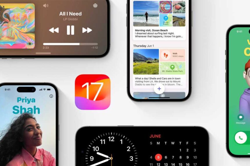 iOS 17 features on iPhones